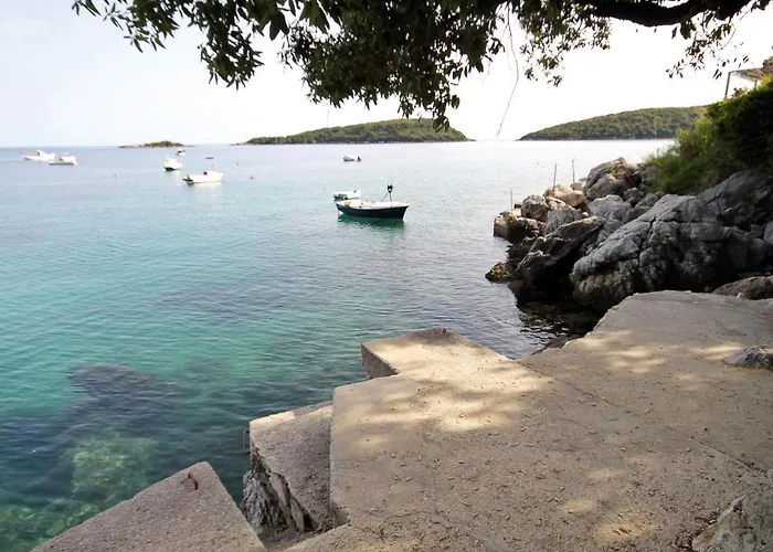 Seaside With A Swimming Pool Molunat, Dubrovnik - 3544 Apartament Gruda